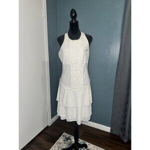 Nike Ruffle Tennis Dress Maria Sharapova Wimbledon Dri fit Women Large Rare